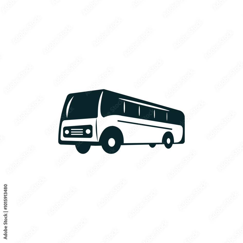 School Bus vector logo design School Bus vector logo design