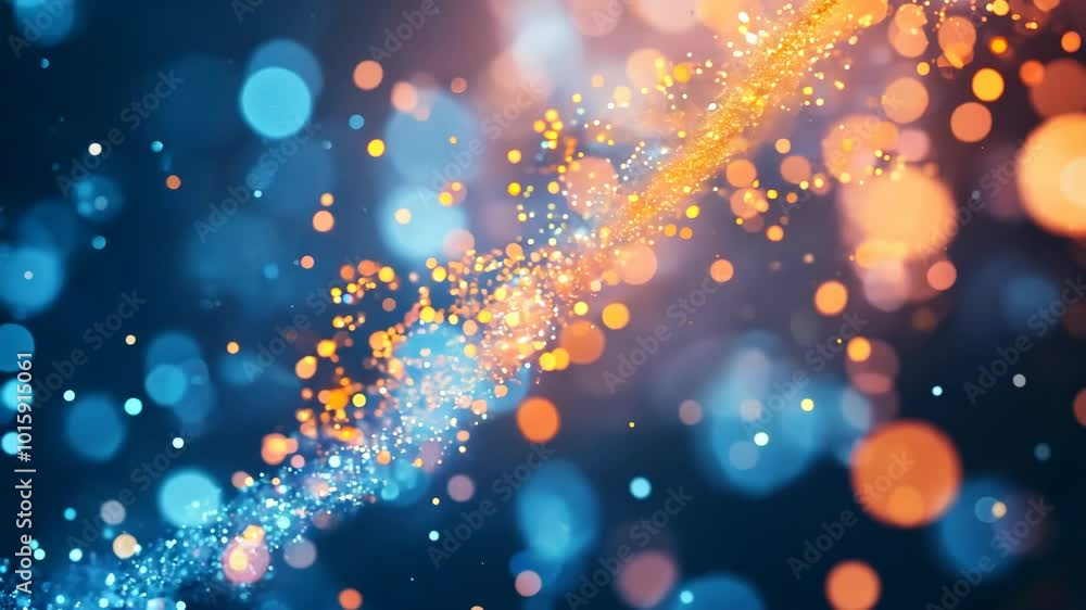 Fluid Dynamics: Abstract Interaction of Orange and Blue Particles Fluid Dynamics: Abstract Interaction of Orange and Blue Particles