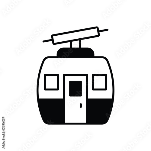 Cable Car vector icon