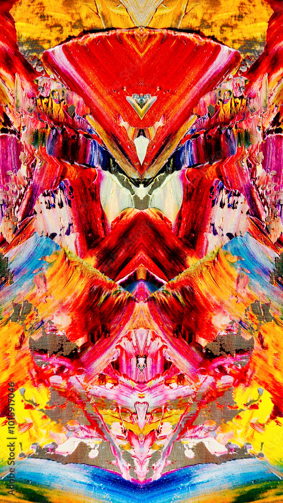 Fototapeta premium Abstract background wallpaper. Ethnic pattern. Mixtures of oil paint. Trendy hand painting canvas. Wall decor and Wall art prints Idea. 3D Texture. Art object