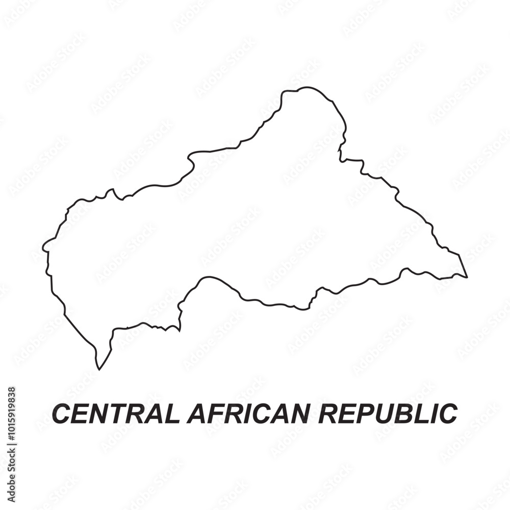Fototapeta premium map of Central African countries