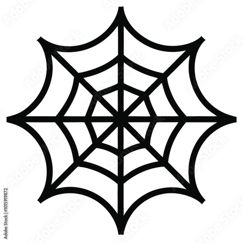 Black Spider Web Icon
