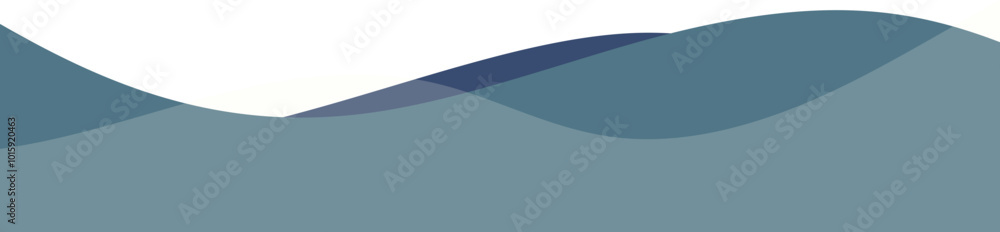 Obraz premium Business Wave Footer