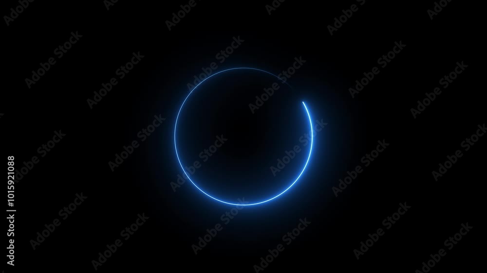 Abstract neon circle loading icon background 4k animation video. Abstract neon circle loading icon background 4k animation video.