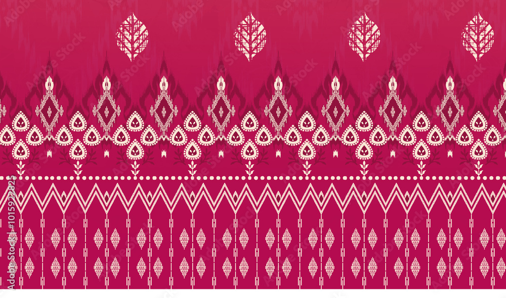 ikat Abstract Ethnic art. Seamless pattern in tribal, folk embroidery, and Mexican style. Aztec geometric art ornament print.Design for carpet, cover.wallpaper, wrapping, fabric, clothing ikat Abstract Ethnic art. Seamless pattern in tribal, folk embroidery, and Mexican style. Aztec geometric art ornament print.Design for carpet, cover.wallpaper, wrapping, fabric, clothing