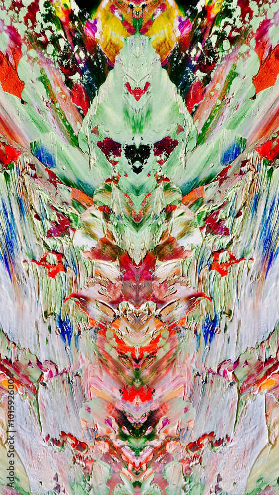 Fototapeta premium Abstract background wallpaper. Ethnic pattern. Mixtures of oil paint. Trendy hand painting canvas. Wall decor and Wall art prints Idea. 3D Texture. Art object