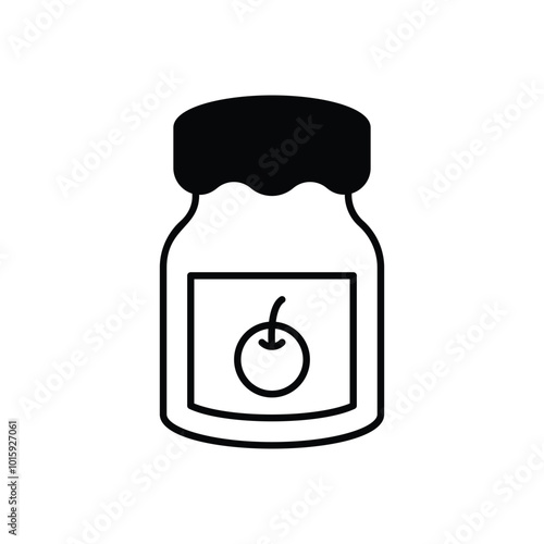 Jam Jar vector icon
