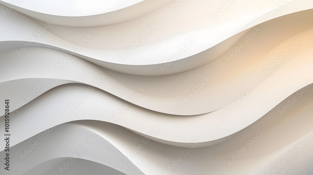 Abstract Wave Background. Minimal White Geometric Wallpaper. Abstract Wave Background. Minimal White Geometric Wallpaper.