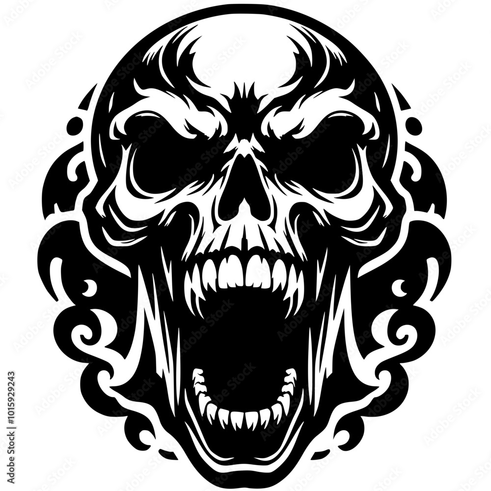 Wrath skull silhouette Wrath skull silhouette