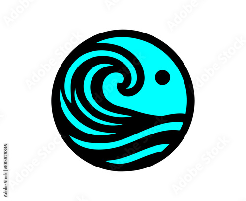 Wave circle logo 