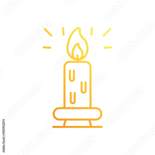 Candel vector icon