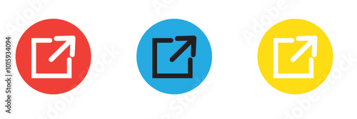 Free Download External hyperlink black line icon. Vector illustration of an arrow going out of the box representing the concept of external link - GFXLoad