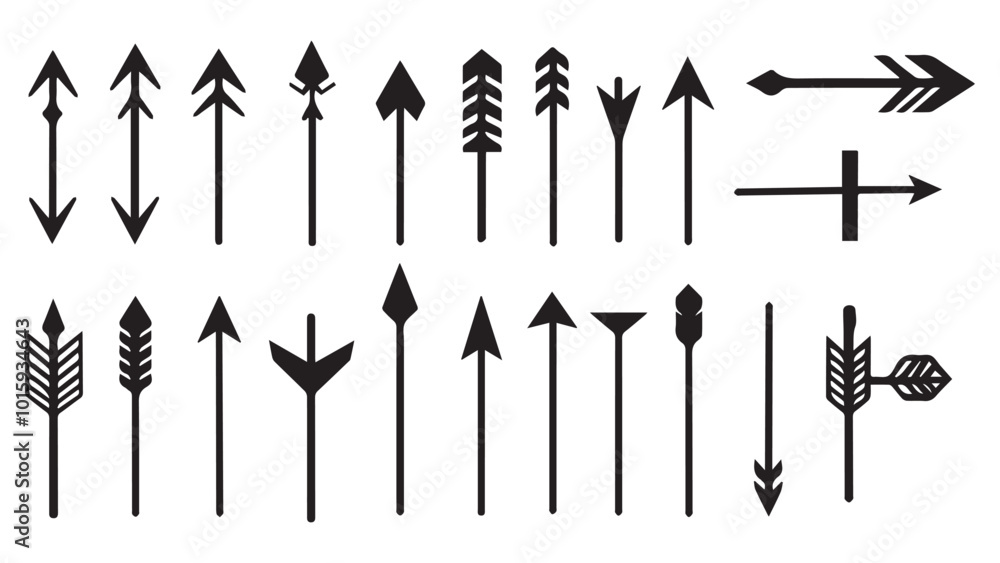 Arrows black set icon. Arrow vector icon Collection different arrows Cursor icons Arrows for web design, Vector illustration. Arrows black set icon. Arrow vector icon Collection different arrows Cursor icons Arrows for web design, Vector illustration.