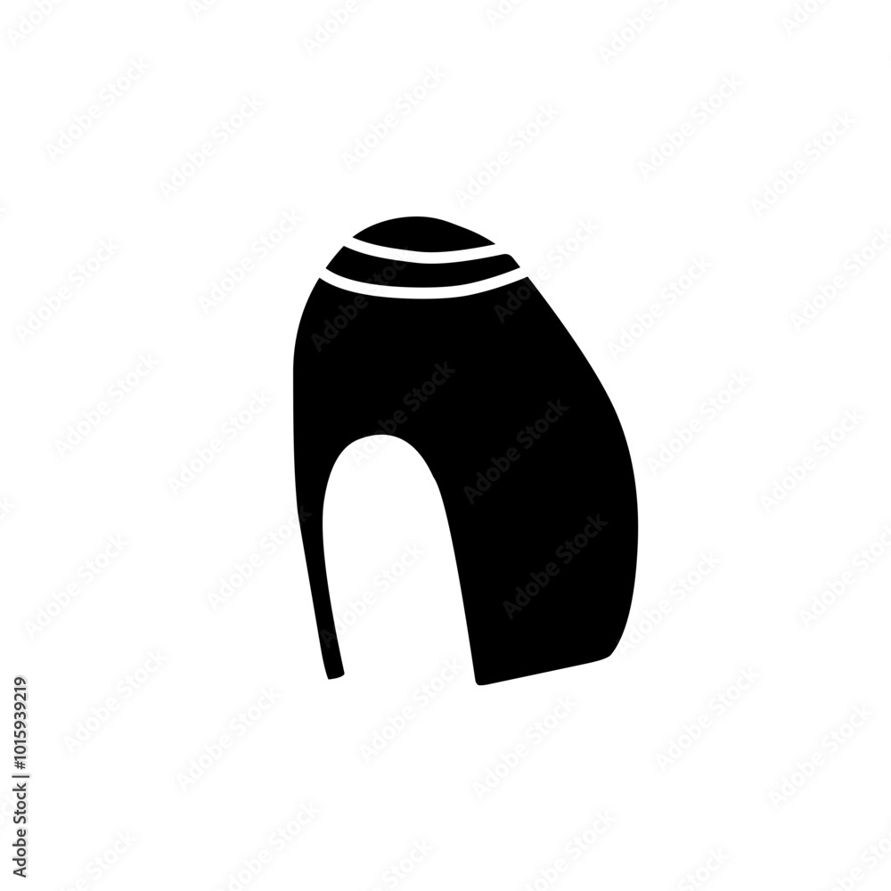silhouette icon of women's shoes silhouette icon of women's shoes