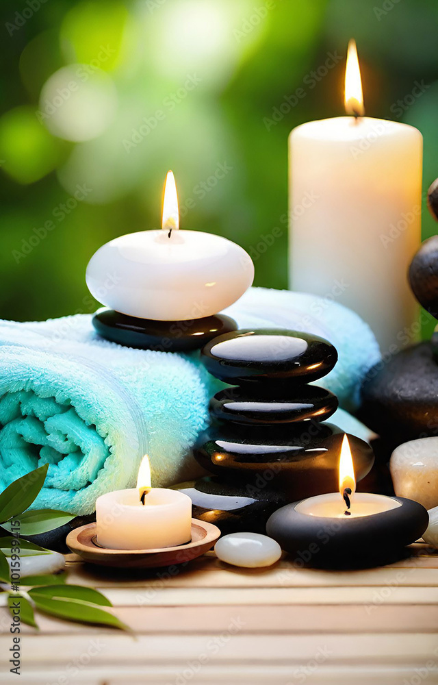 spa still life with candles spa still life with candles