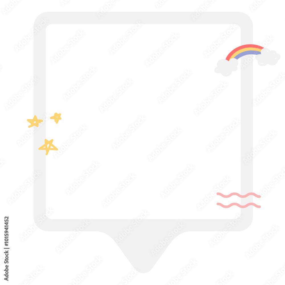 Obraz premium Cute Frame Illustration