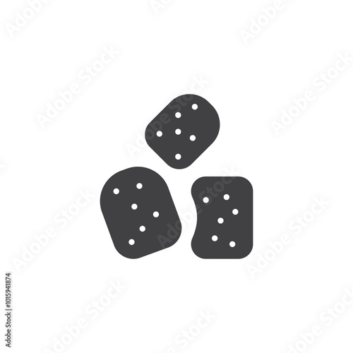 Chicken nuggets vector icon