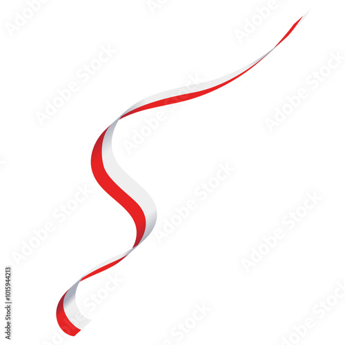 Indonesia Flag Border Illustration