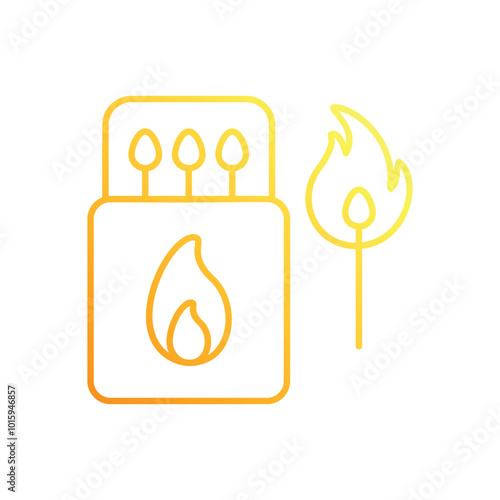 Kitchen Matchbox vector icon