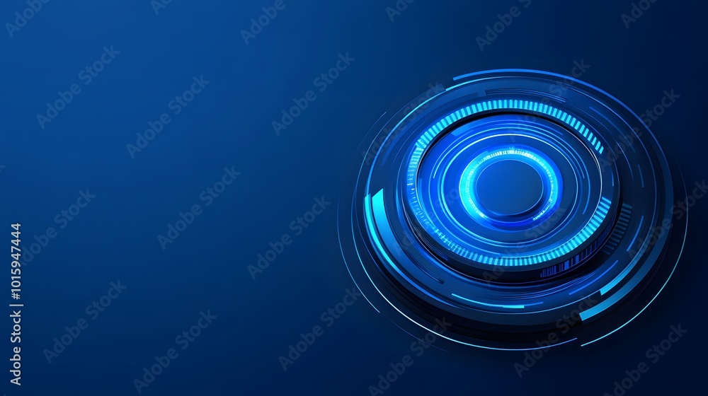 Abstract Blue Technology Circle Background Abstract Blue Technology Circle Background