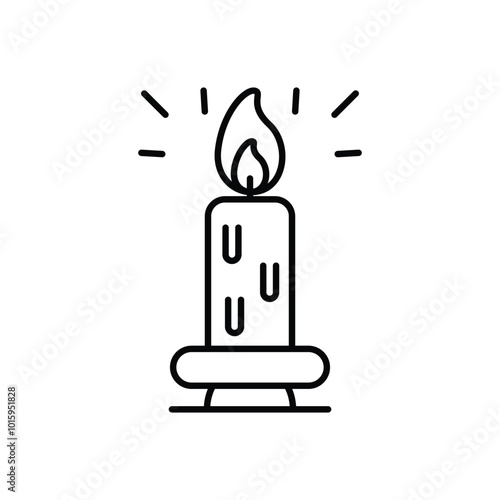 Candel vector icon