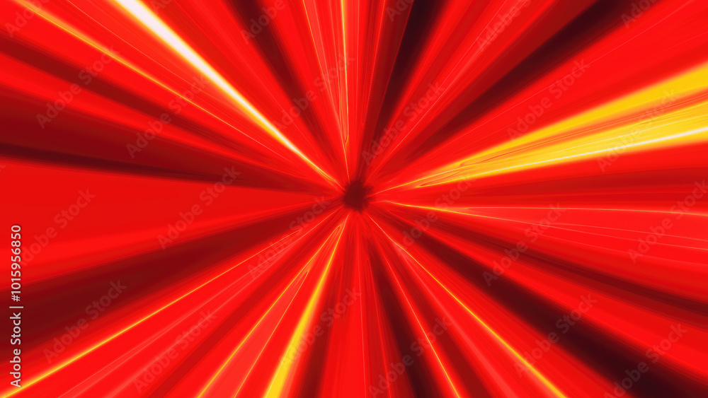 A dynamic burst of vibrant red and yellow light rays creating high-energy tunnel effect with speed and intensity energy motion A dynamic burst of vibrant red and yellow light rays creating high-energy tunnel effect with speed and intensity energy motion