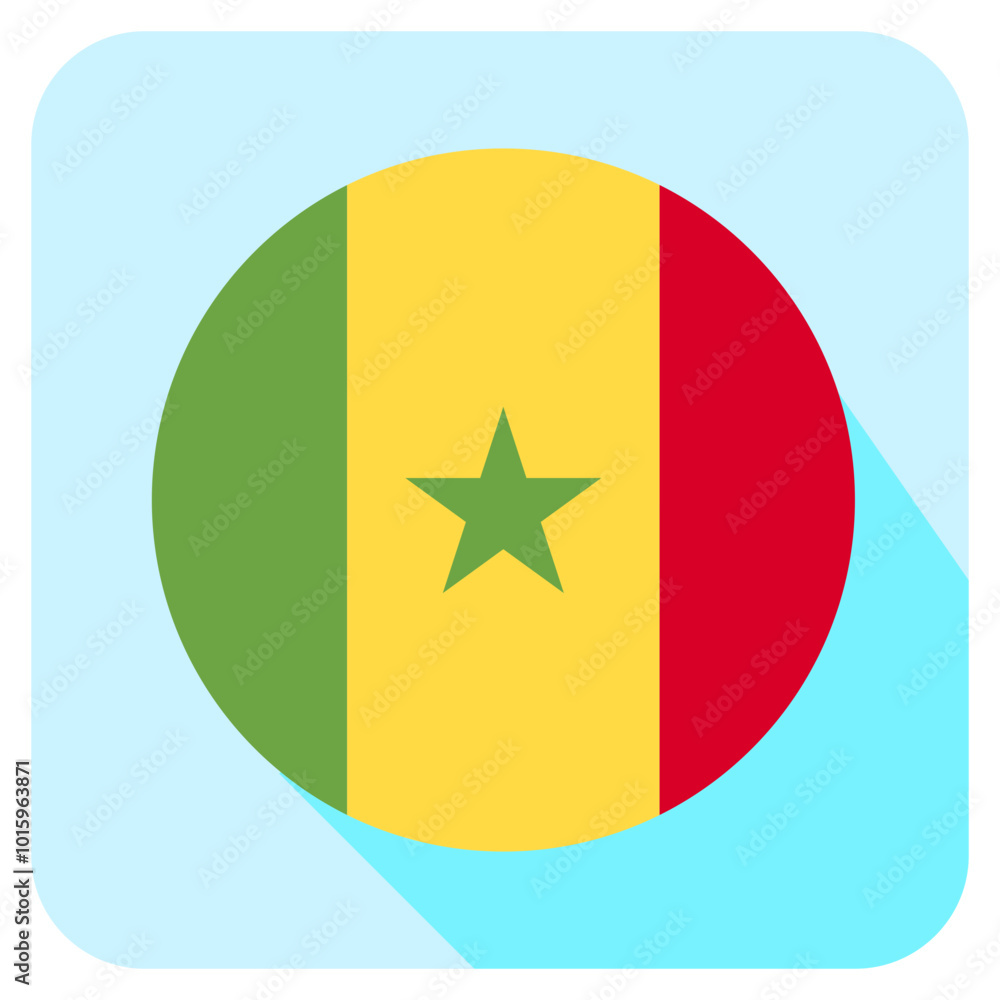 Vector Icon for Senegal, country, national, flag, world flag Vector Icon for Senegal, country, national, flag, world flag