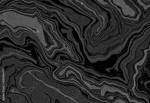 Marble black texture, wavy texture background