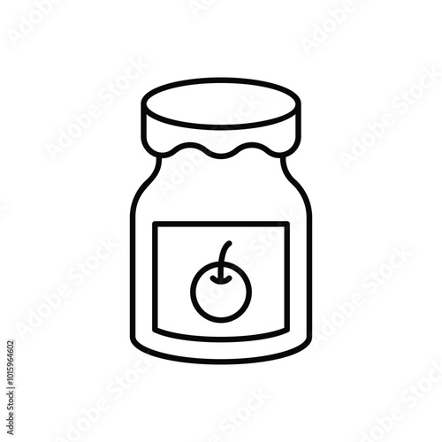 Jam Jar vector icon