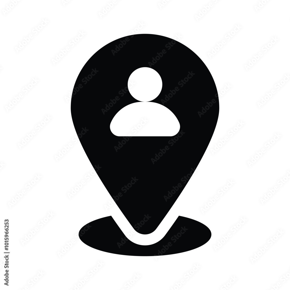 User location vector design in modern style User location vector design in modern style