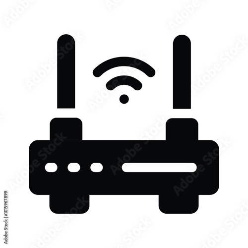 A WiFi router, representing wireless connectivity or internet services