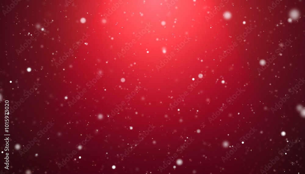 Red background with blur falling snowflakes creating a festive winter atmosphere Red background with blur falling snowflakes creating a festive winter atmosphere
