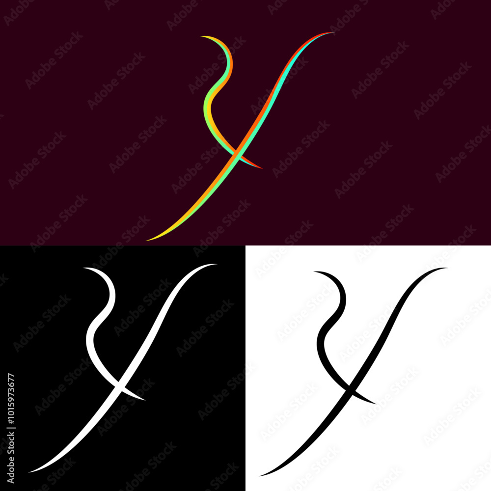 Alphabet letter Y Premium logo Alphabet letter Y Premium logo
