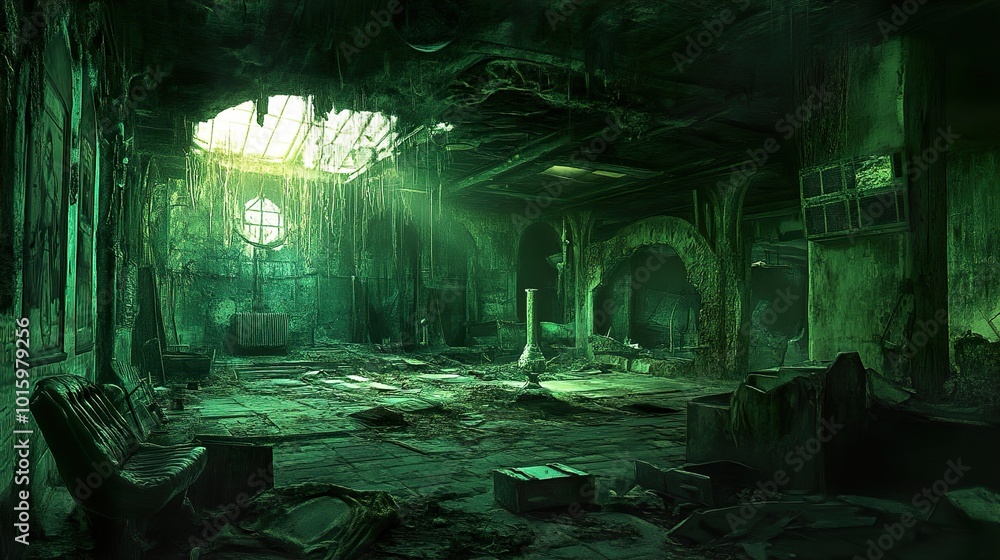 Abandoned Interior: A Haunting Glimpse Into a Forgotten World Abandoned Interior: A Haunting Glimpse Into a Forgotten World