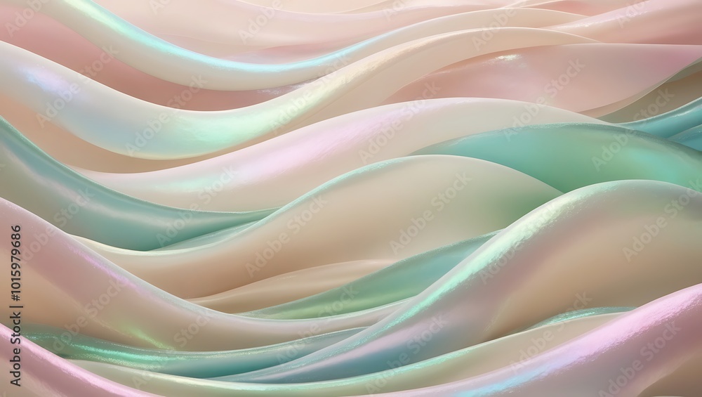 Obraz premium animated abstract shapes colorful natural computer wellpaper