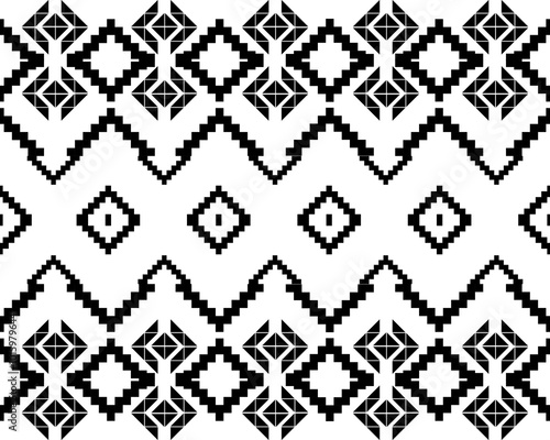 abstract Traditional geometric ethnic fabric pattern ornate elements with ethnic patterns design for textiles, rugs, clothing, sarong, scarf, batik, wrap, embroidery, print, curtain, carpe
