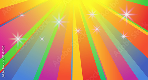 Banner with free space for text, colorful rainbow background. Gay pride LGBTQ themed multiple colors.