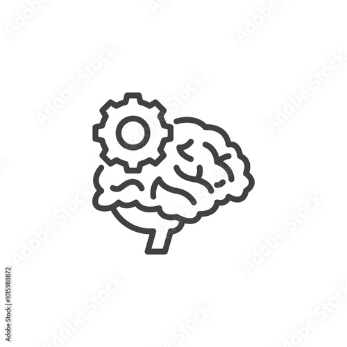 Cognitive Behavioral Therapy line icon