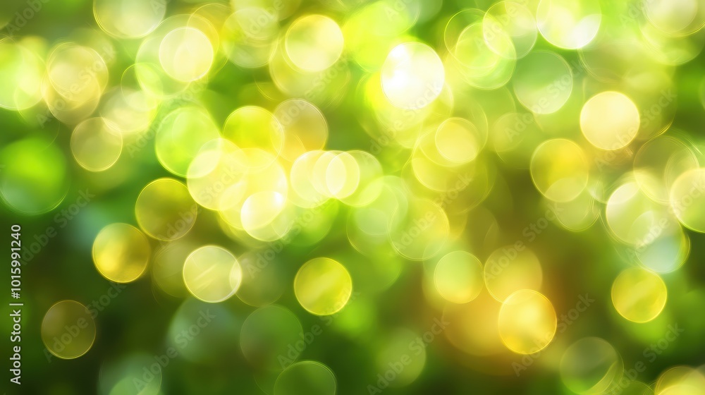 Shimmering green yellow bokeh lights background Shimmering green yellow bokeh lights background