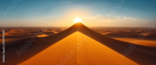 Wallpaper Mural Majestic Sunrise Over Shimmering Desert Dunes Embrace Nature's Tranquility Torontodigital.ca