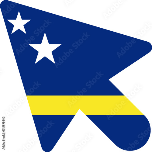 CURACAO Flag On Curser
