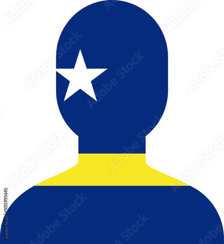 CURACAO flag on Person Icon