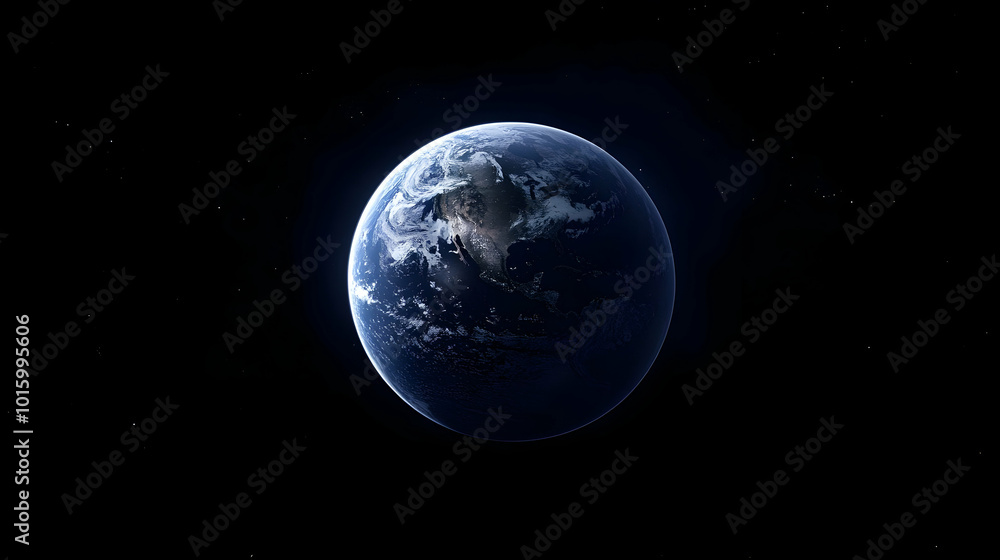 Spectacular Detailed Image of Planet Earth from Space with Stars Background Spectacular Detailed Image of Planet Earth from Space with Stars Background