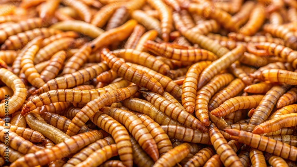 Healthy mealworms close up with vibrant decoration, mealworms, healthy, close up, colorful, decoration, insects, larvae Healthy mealworms close up with vibrant decoration, mealworms, healthy, close up, colorful, decoration, insects, larvae