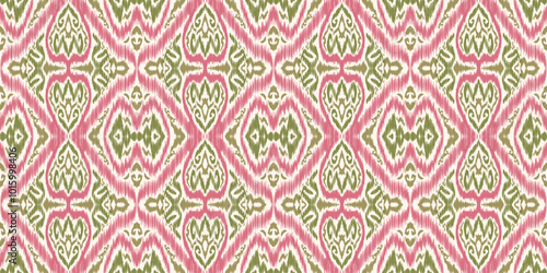 Ethnic ikat seamless pattern.beautiful pattern. folk embroidery,bohemian style,aztec geometric art print.ethnic ikat abstract art.Seamless fabric. Ikat design for fabric, carpet, wallpaper, clothing.
