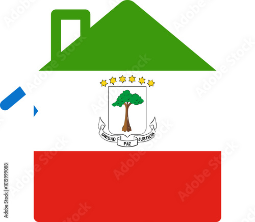 Home Shape Of Icon EQUATORIAL GUINEA Flag