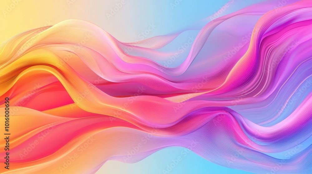 Colorful Abstract Flowing Lines and Shapes Colorful Abstract Flowing Lines and Shapes
