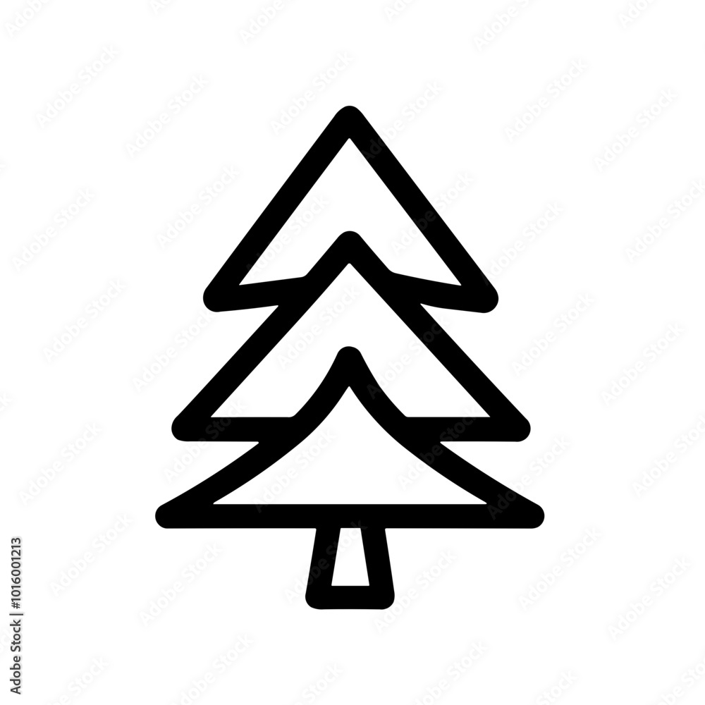 Simple black Christmas tree flat icon
Simple black Christmas tree flat icon