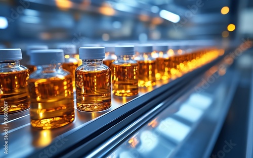 Vials in a temperaturecontrolled storage unit, showcasing the crucial role of temperature maintenance for sensitive substances, highdetail and vivid photo