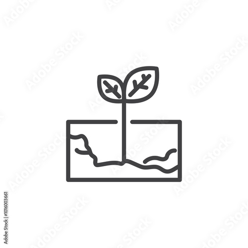 Psychological resilience line icon